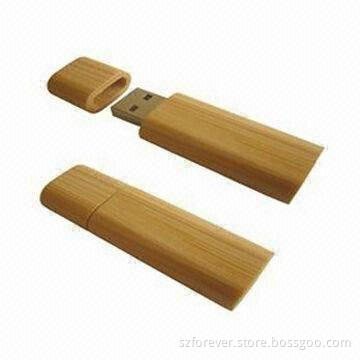 USB Flash Drives, Made by Environment Wooden, Logo Printed Free, Best for Promotional Gift